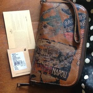 Patricia Nash Leather Zip Wallet NWT
